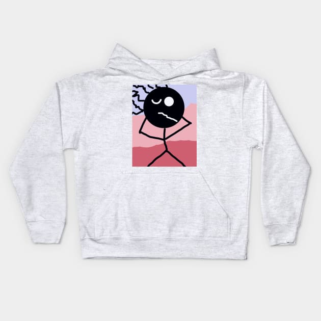 Kid Groovin' Stick Figure Kids Hoodie by Eigo Wild